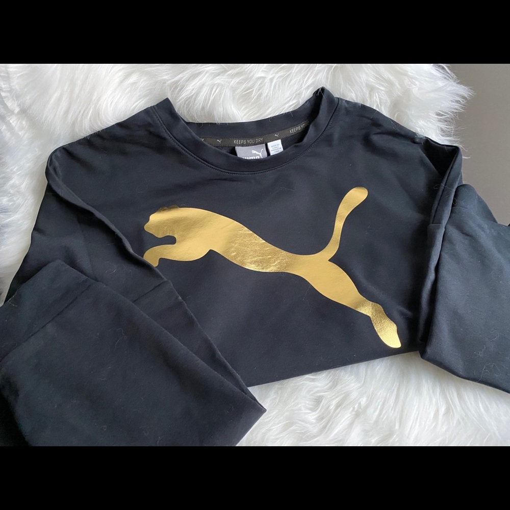 Puma Long Crop Sweatshirt - Picture 4 of 5